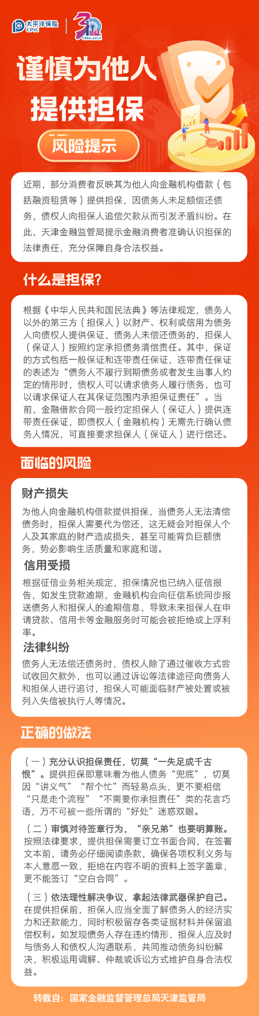 關于謹慎為他人提供擔保的風險提示 (1)