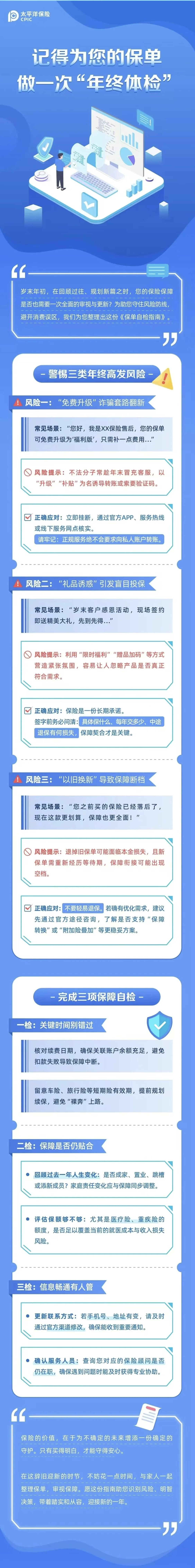 2.【風險提示】記得為您的保單做一次“年終體檢”